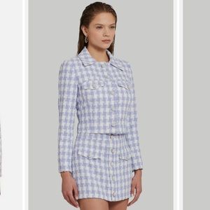 NWT Amanda Uprichard Tweed Oleander Jacket